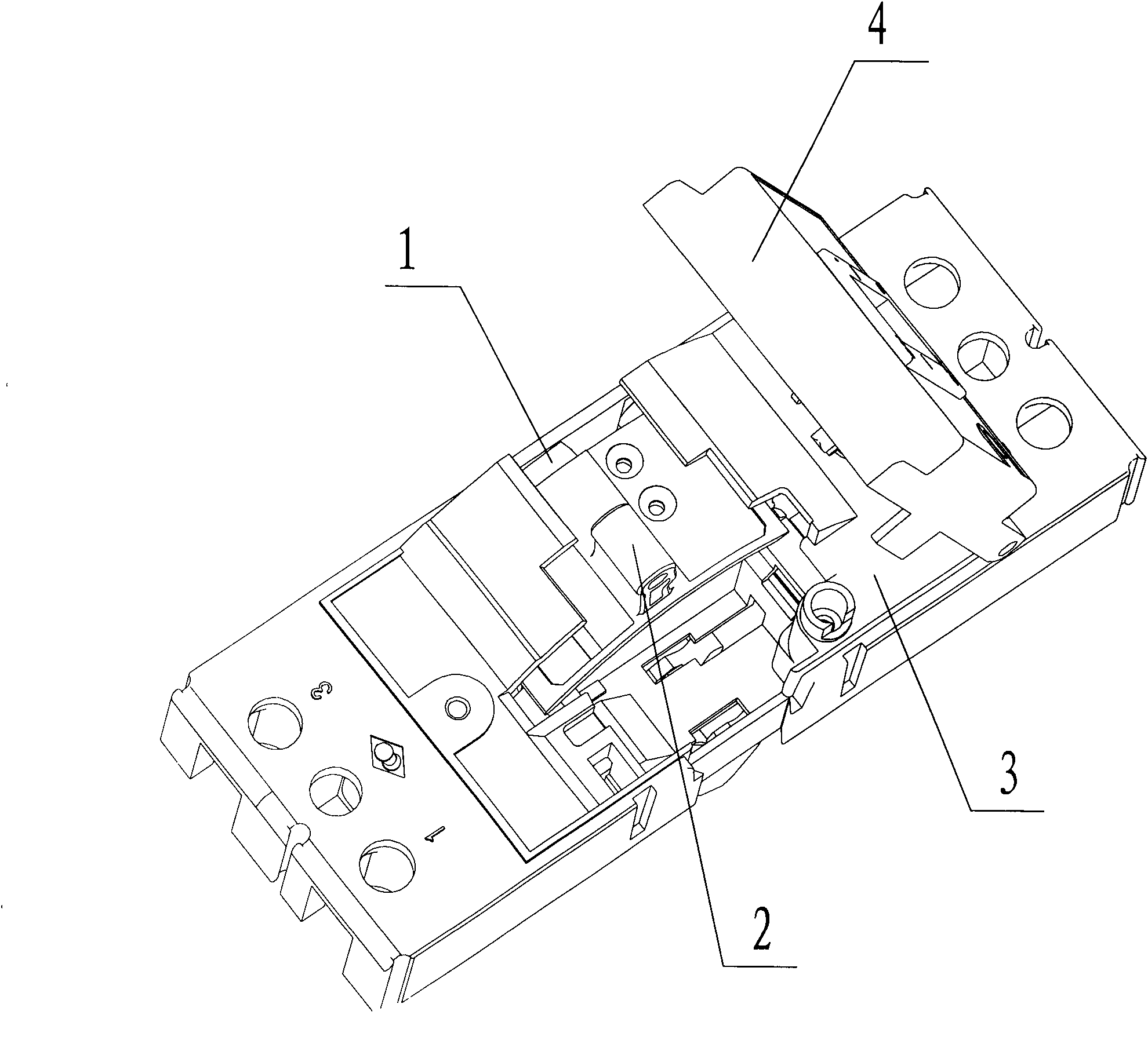 Plastic shell circuit breaker cover with centered handle