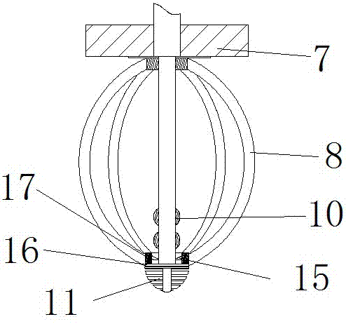 Telescopic test-tube brush for agricultural strain culturing