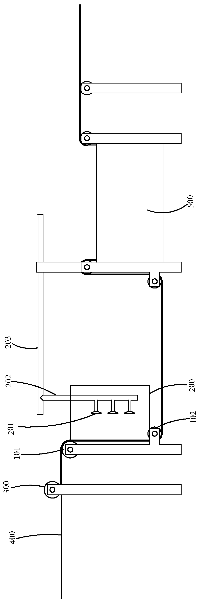 Preparation device and method for nuclear track membrane