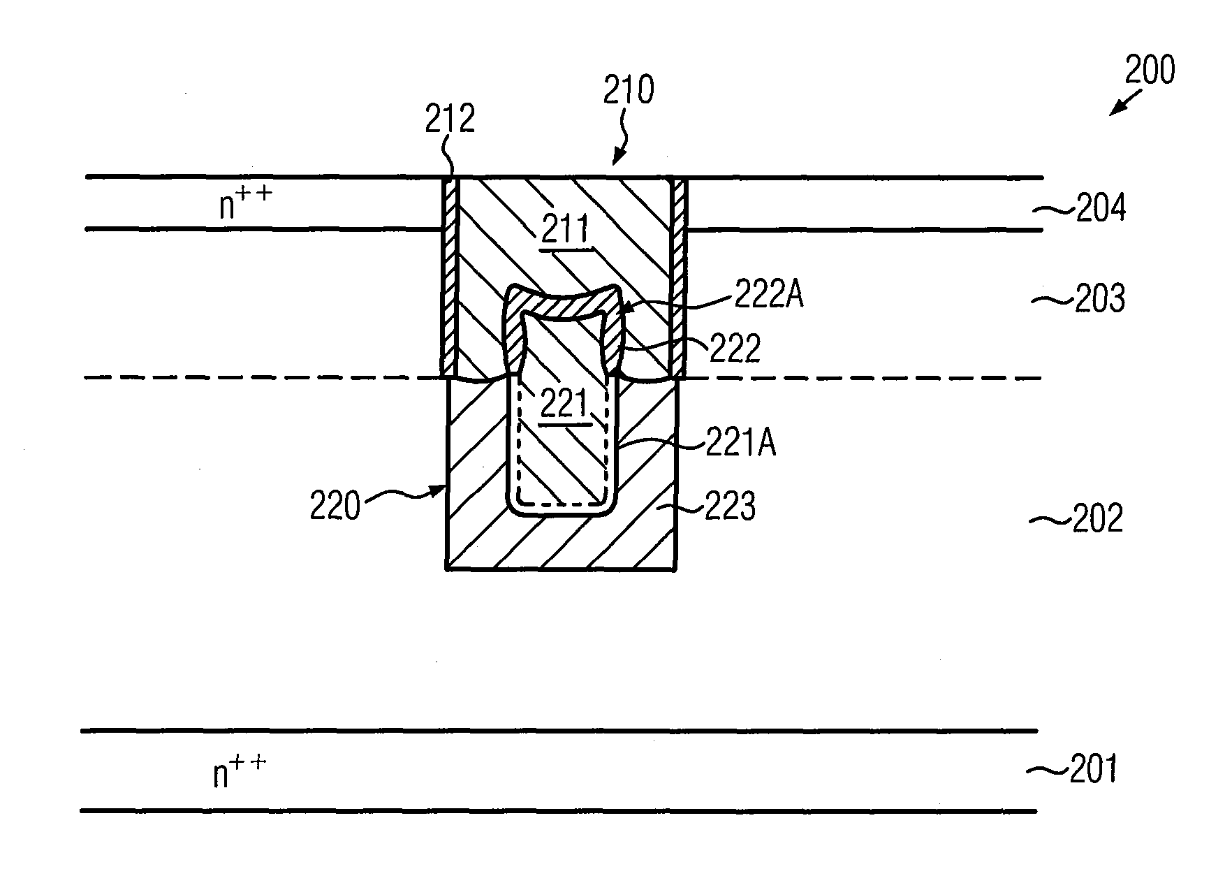 Method and a structure for enhancing electrical insulation and dynamic performance of MIS structures comprising vertical field plates