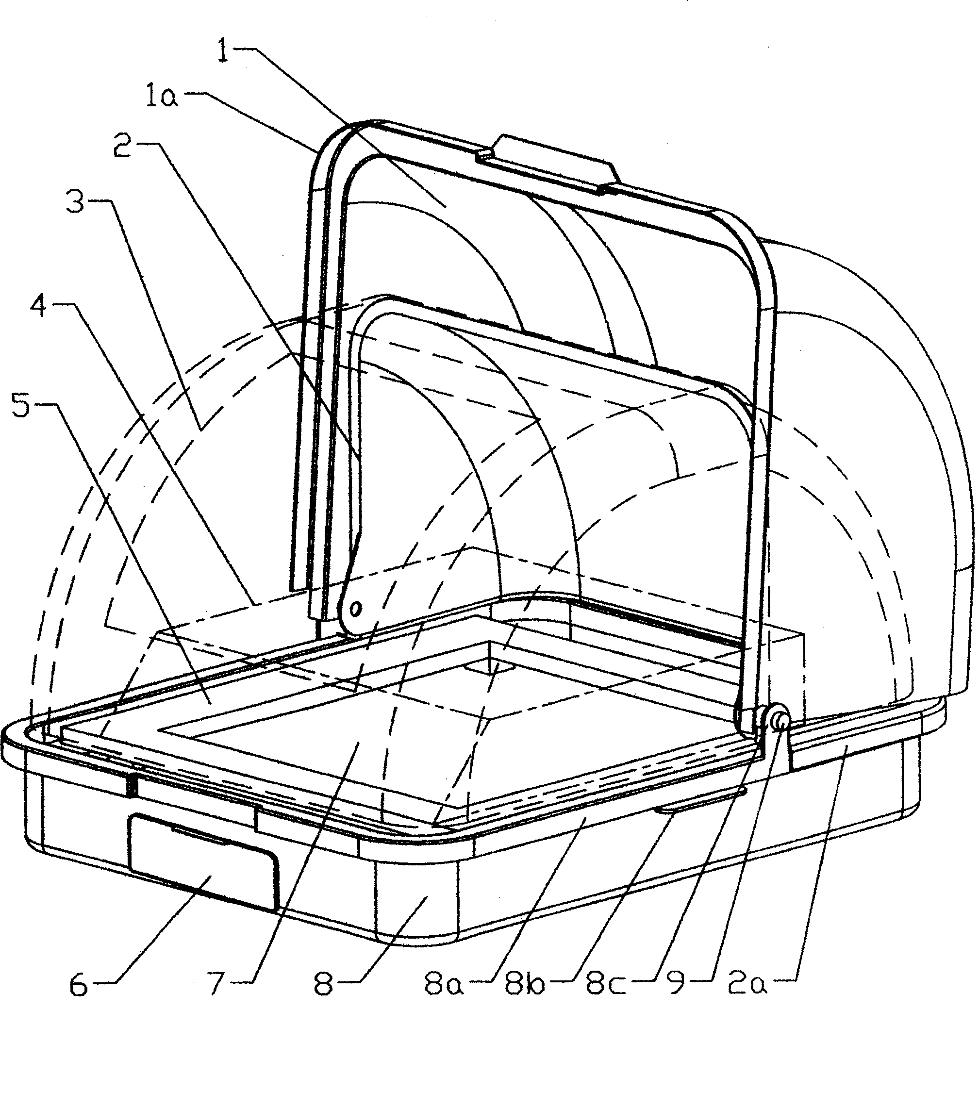 Tiltable anti-radiation cover for household kitchen electric appliance