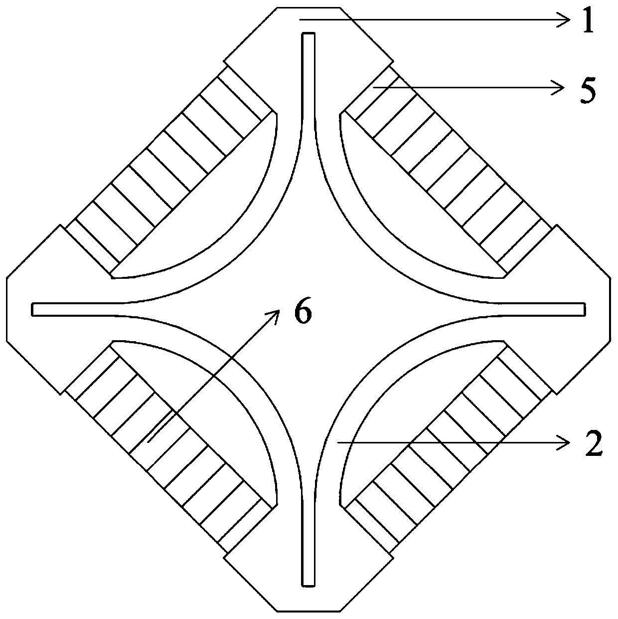 A low-frequency frame-driven quadrilateral flexural transducer