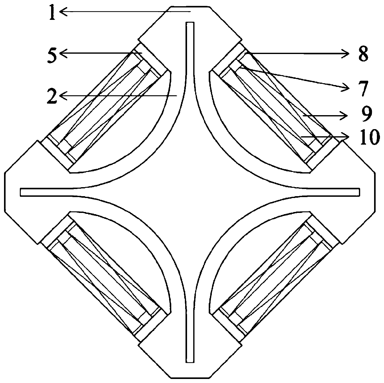 A low-frequency frame-driven quadrilateral flexural transducer