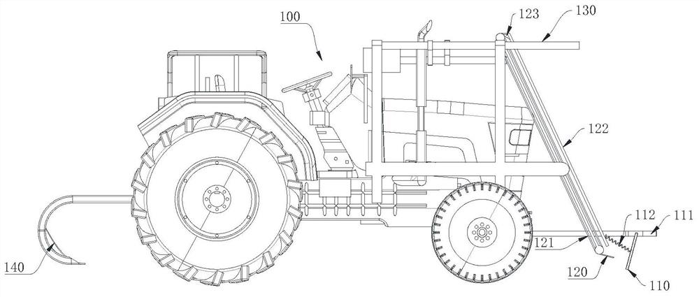 Tobacco field mulching film recovery device