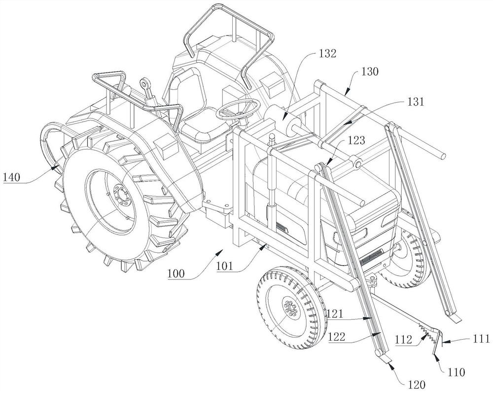 Tobacco field mulching film recovery device