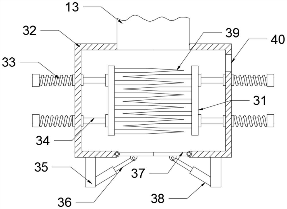 Agricultural environment-friendly straw smashing device