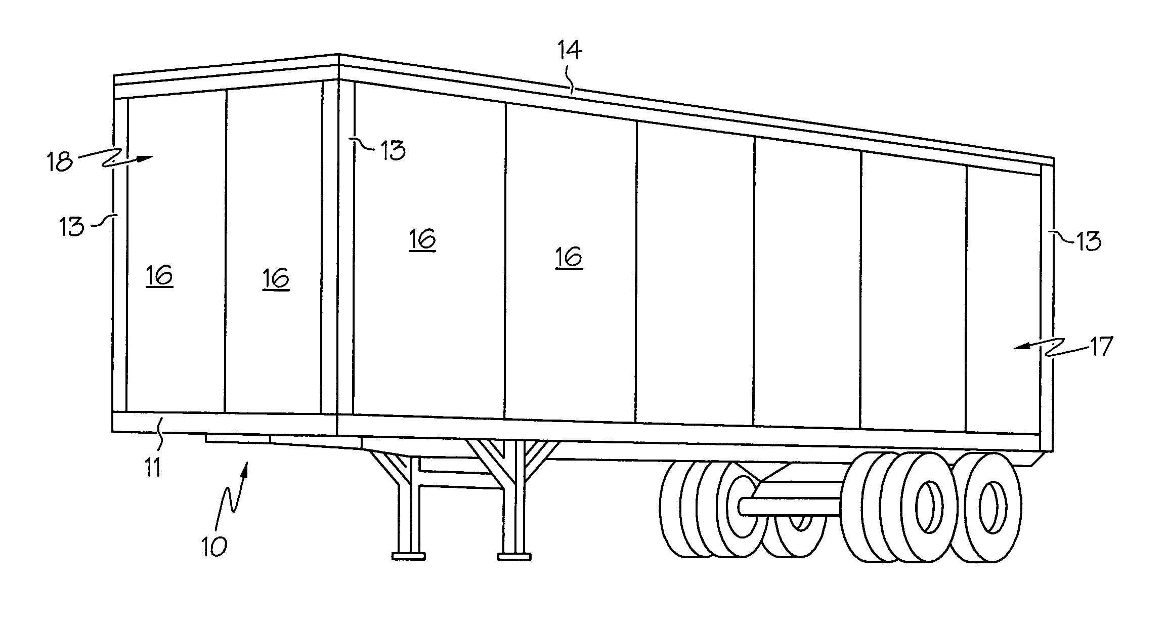 Panels for a walled enclosure