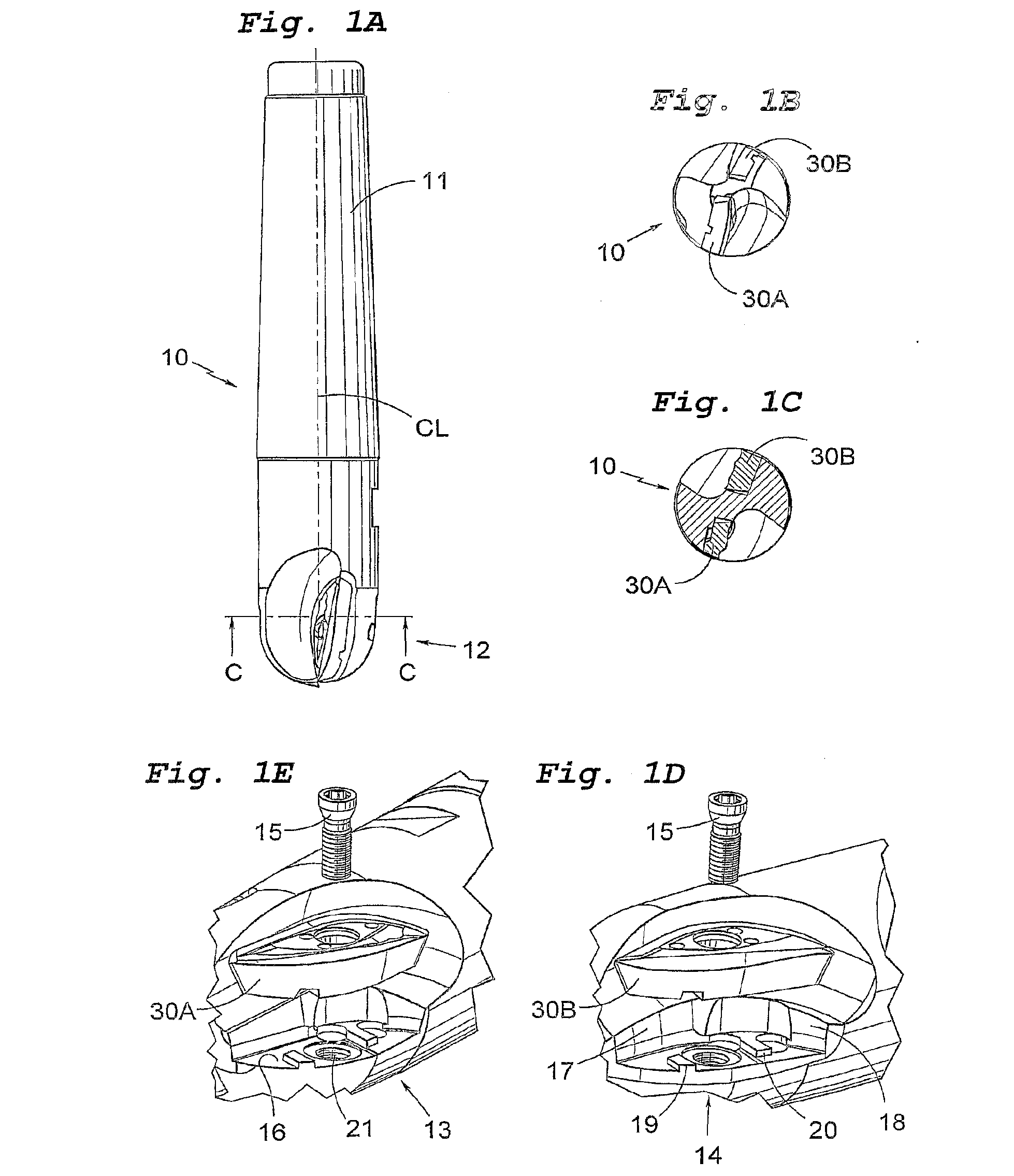 A milling tool with cooperating projections and recesses between the cutting insert and the holder