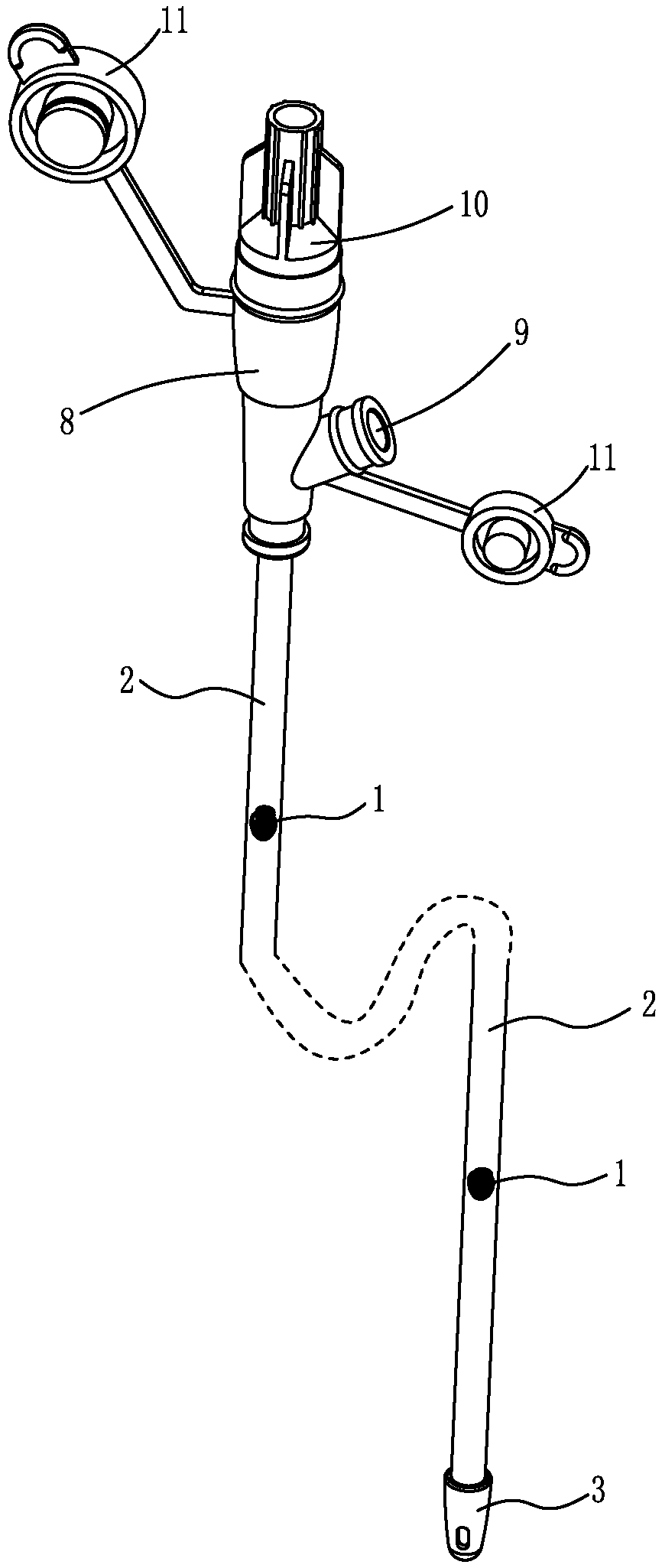 Transnasal feeding tube