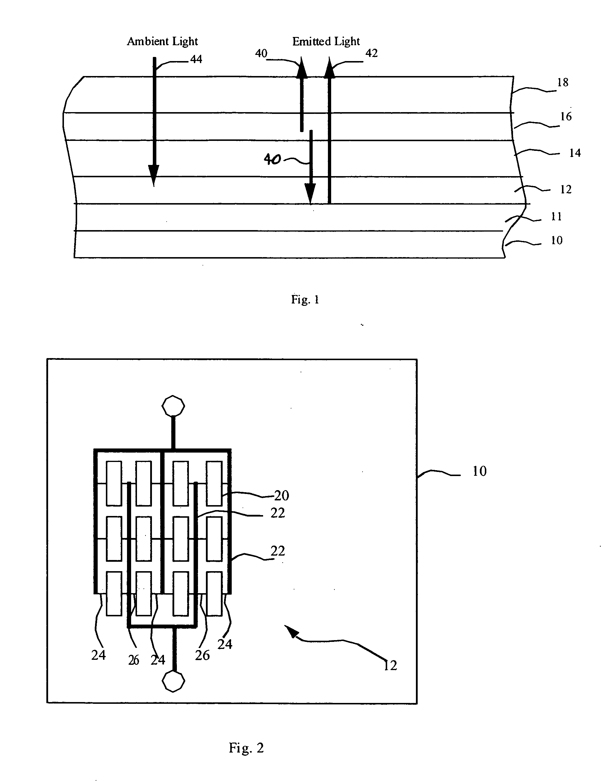 OLED display with composite photosensor