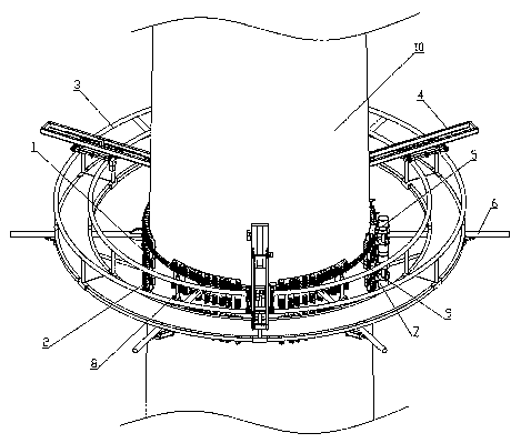 Maintenance robot for wind power tower barrel