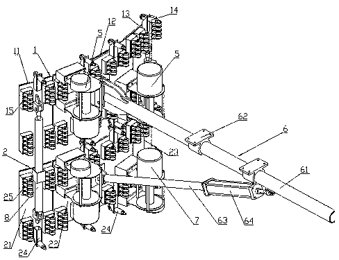 Maintenance robot for wind power tower barrel