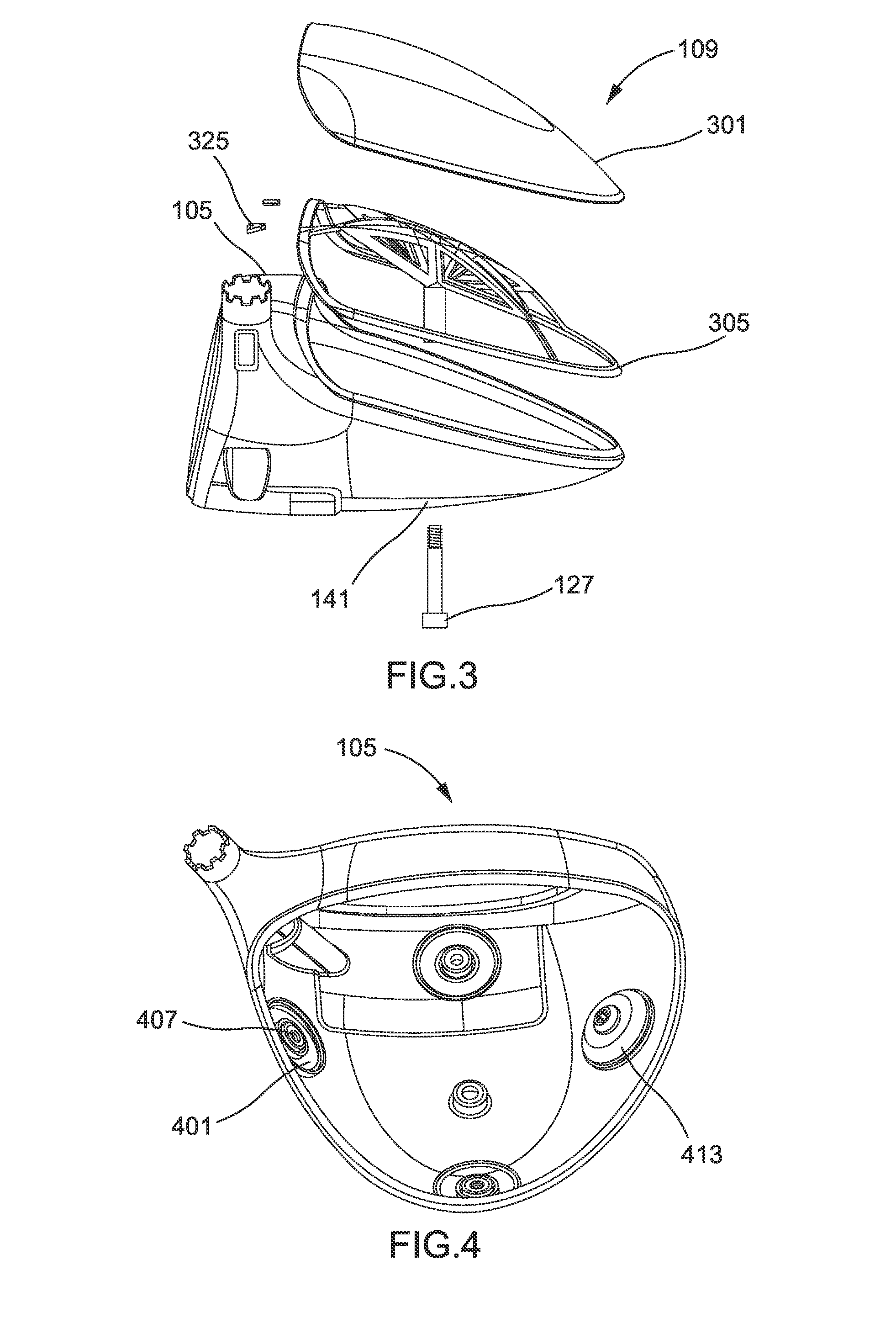 Golf club head with removable component