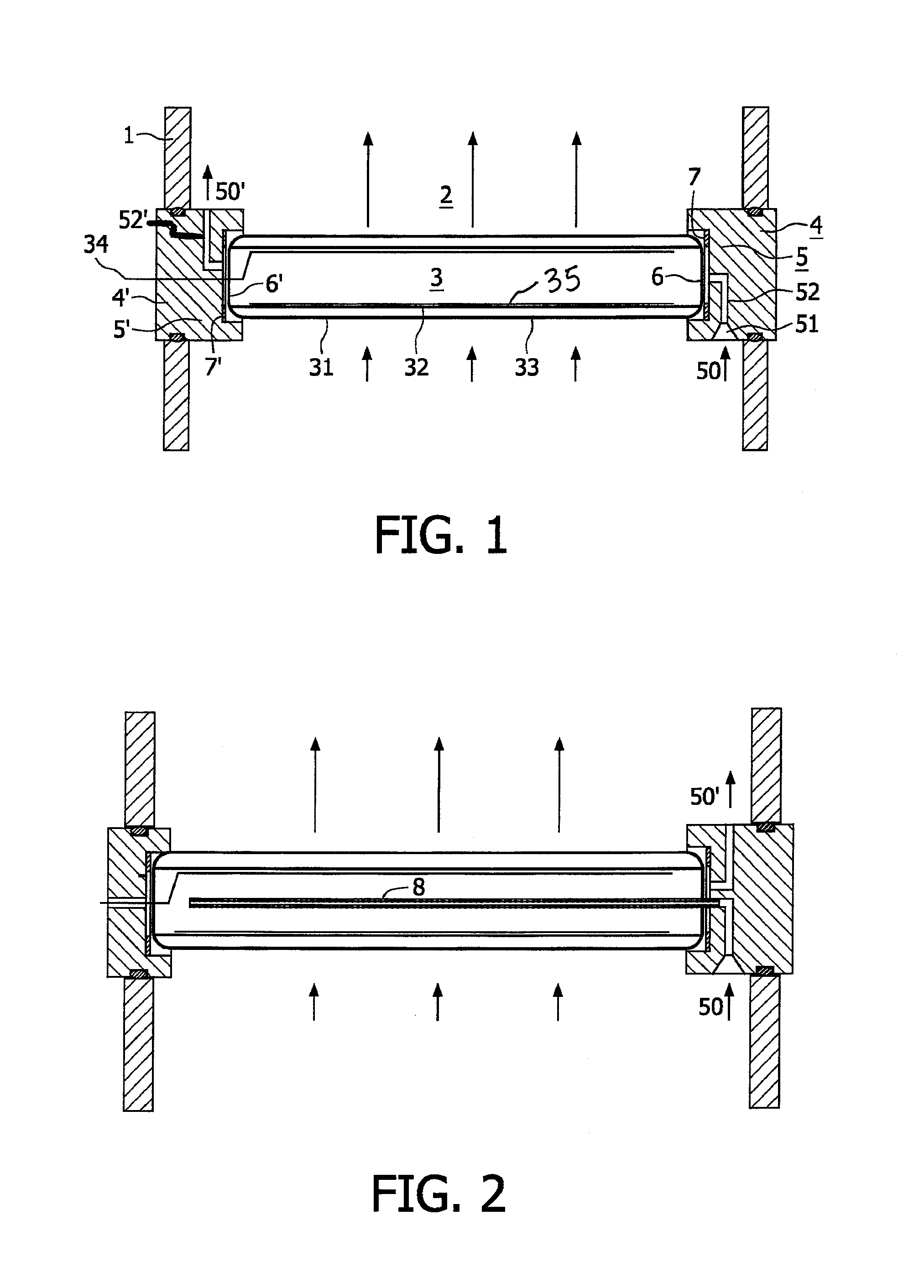 Fluid treatment system comprising radiation source module and cooling means