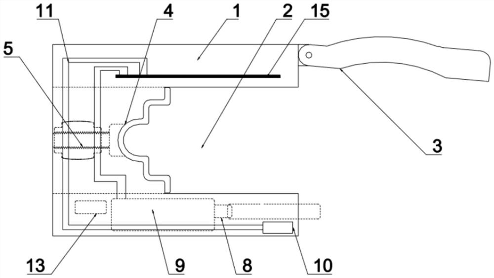 A device for quick unlocking and securing of firearms