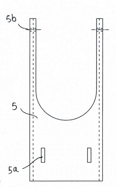 Middle phase fixing piece of horizontal conductor