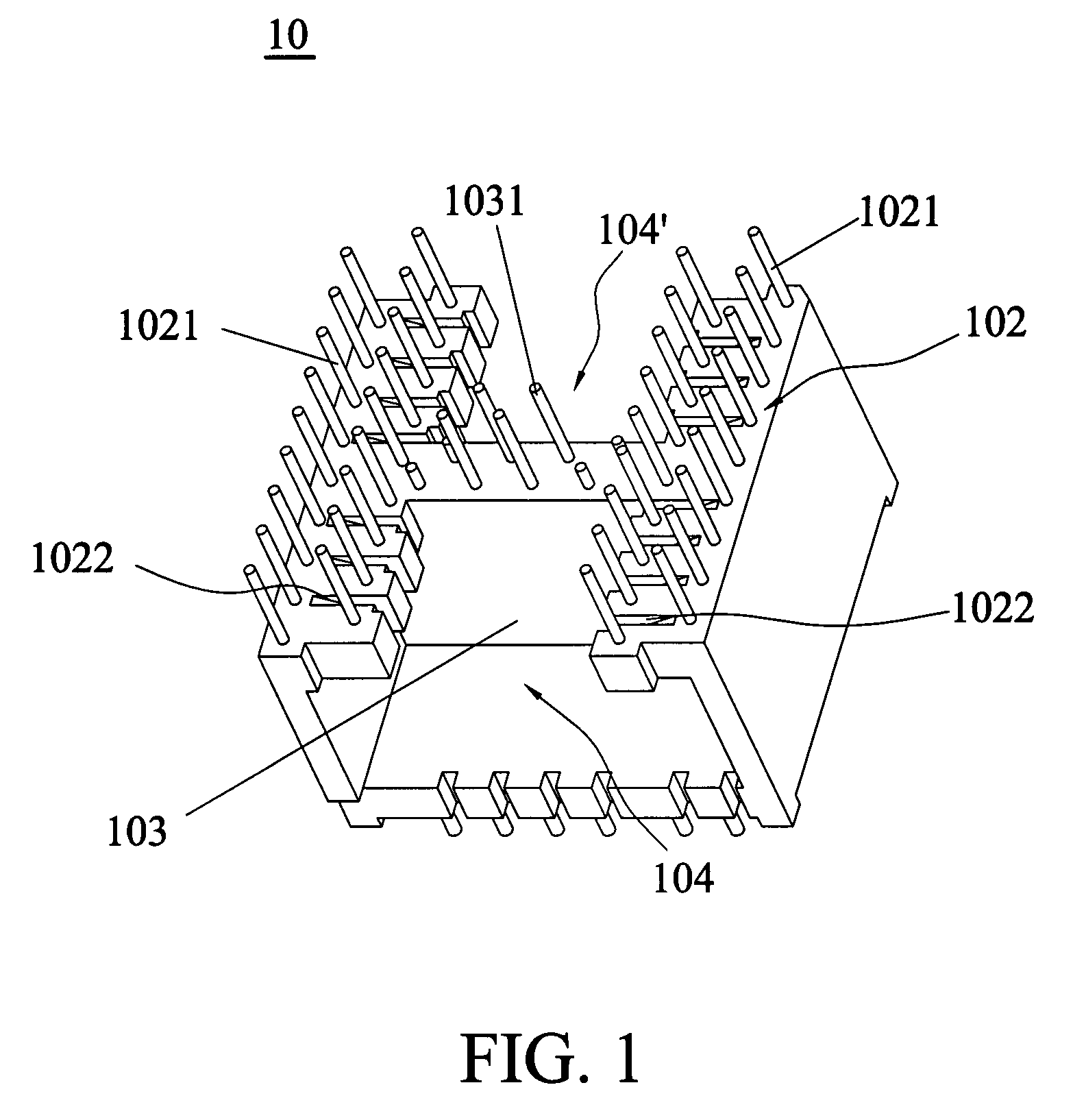 Filter and coil connecting frame thereof