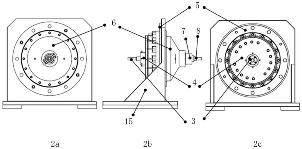 A large rv reducer transmission error test device and test method