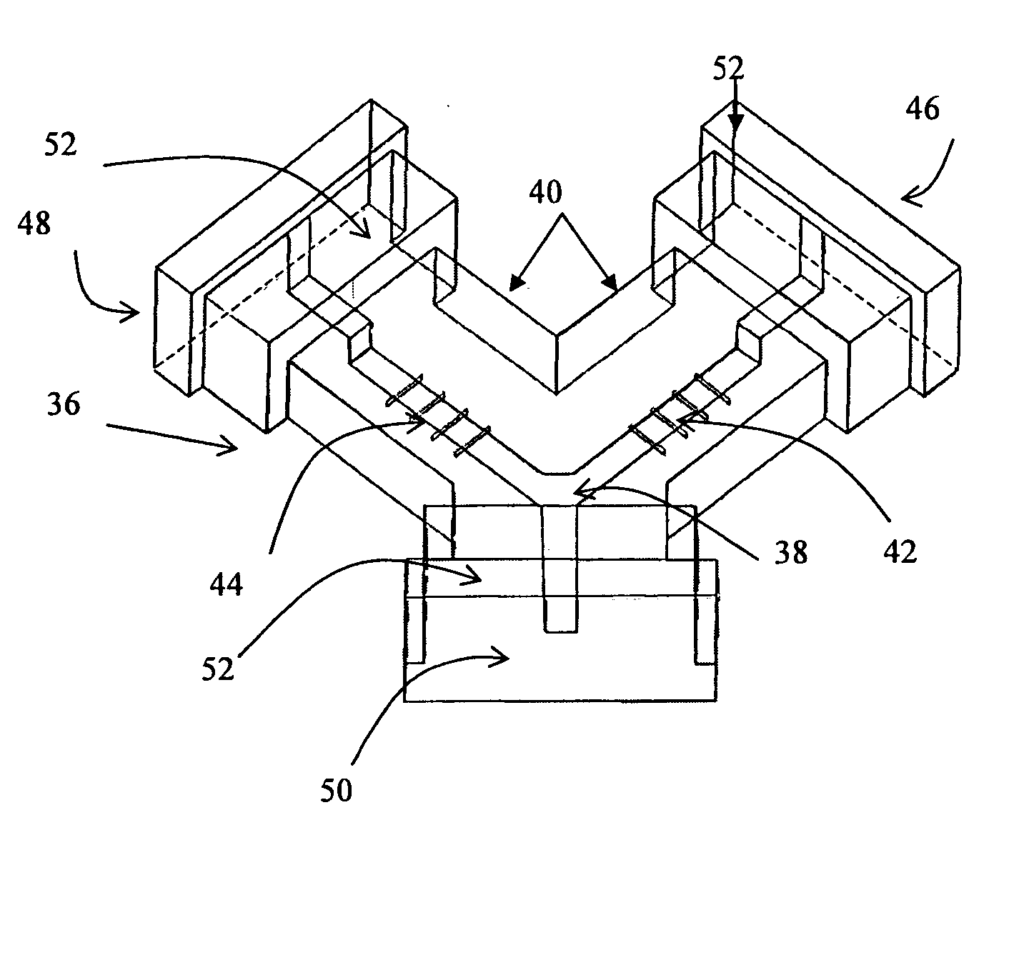 MEMS based RF components and a method of construction thereof