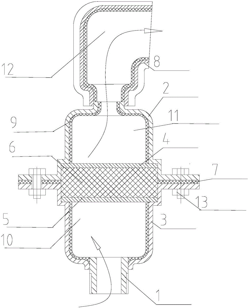 Silencer for single cylinder diesel capable of reducing noise and emission and manufacturing method of silencer