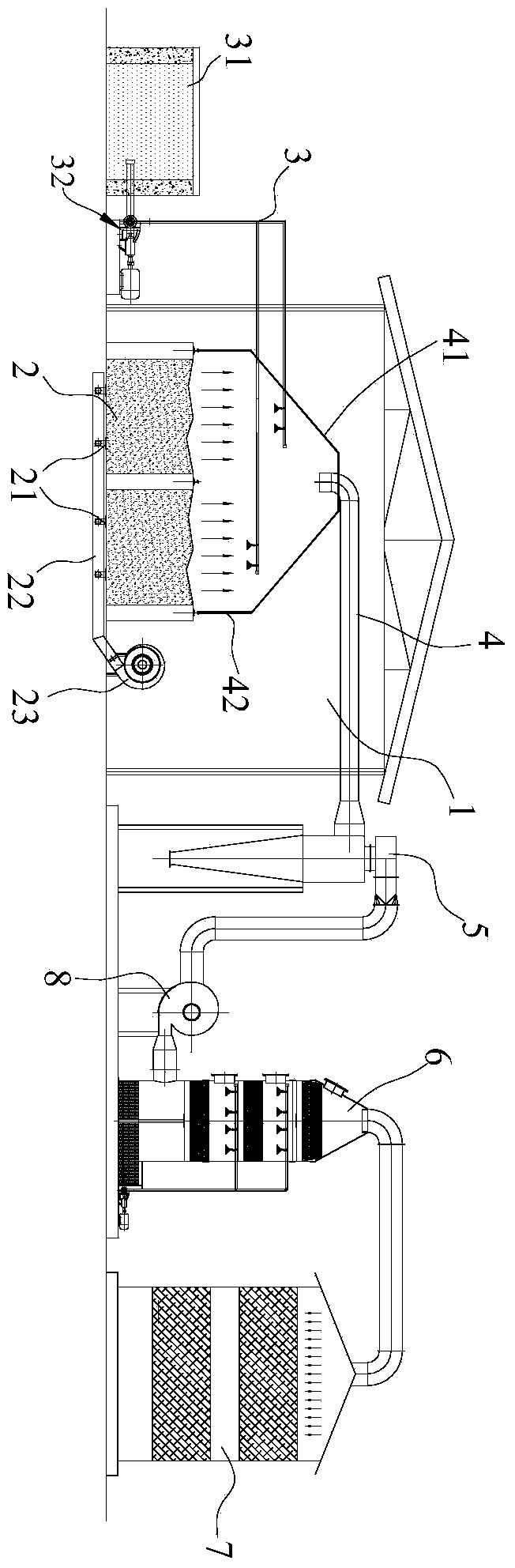 Trench type composting method for treating breeding sewage and solid wastes simultaneously