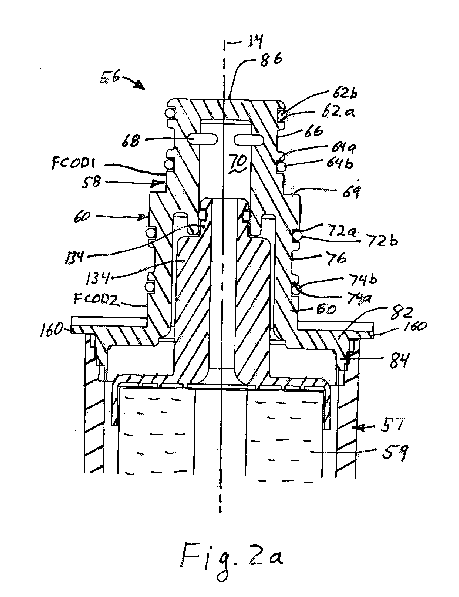 Water filter cartridge and manifold head seal