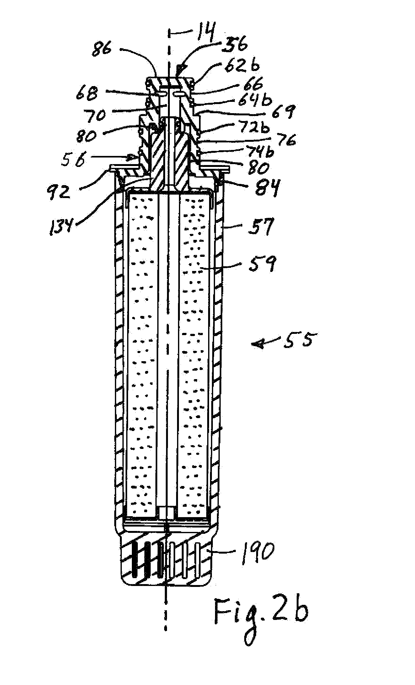 Water filter cartridge and manifold head seal