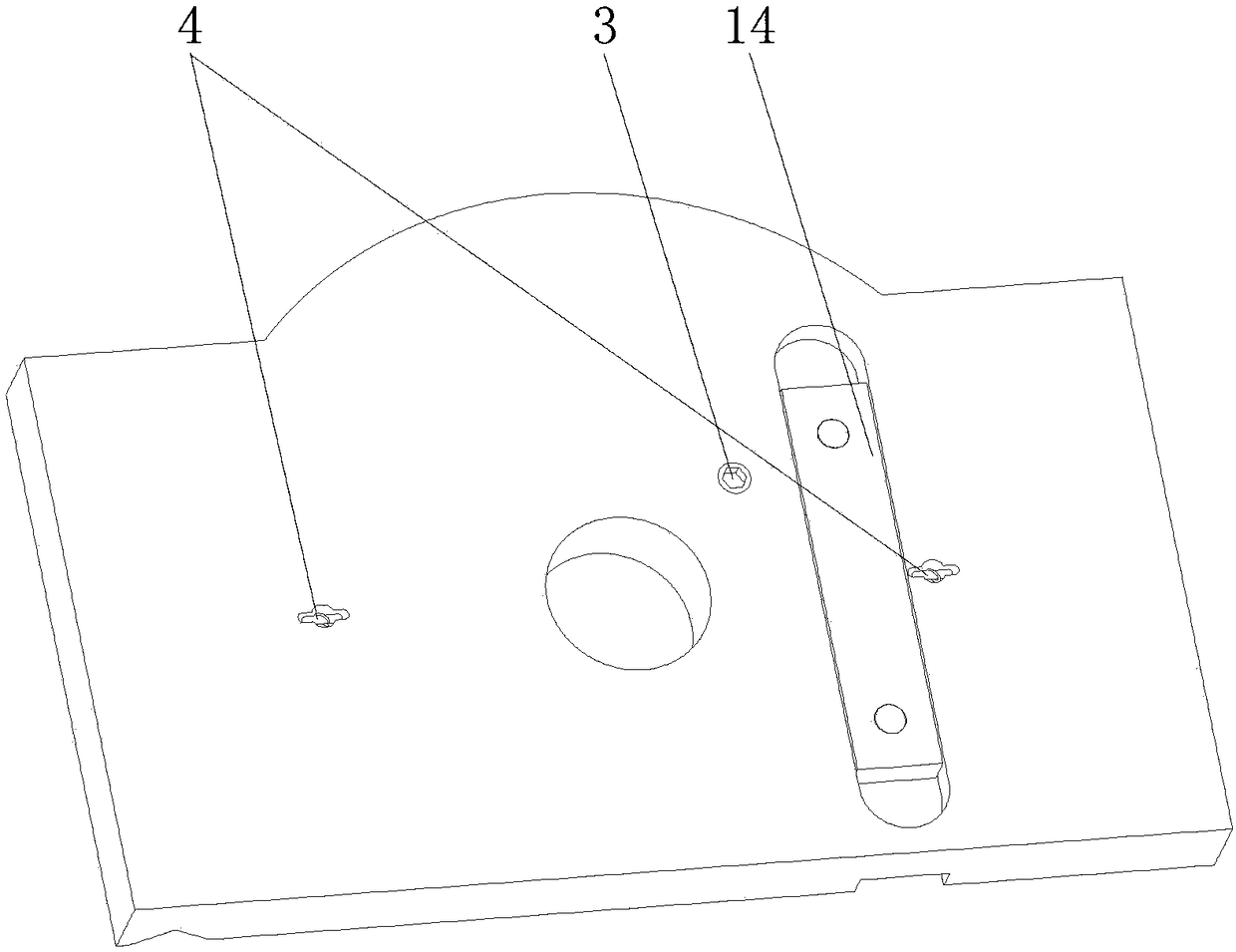 Horizontal axis fine adjustment device for laser tracking measurement system