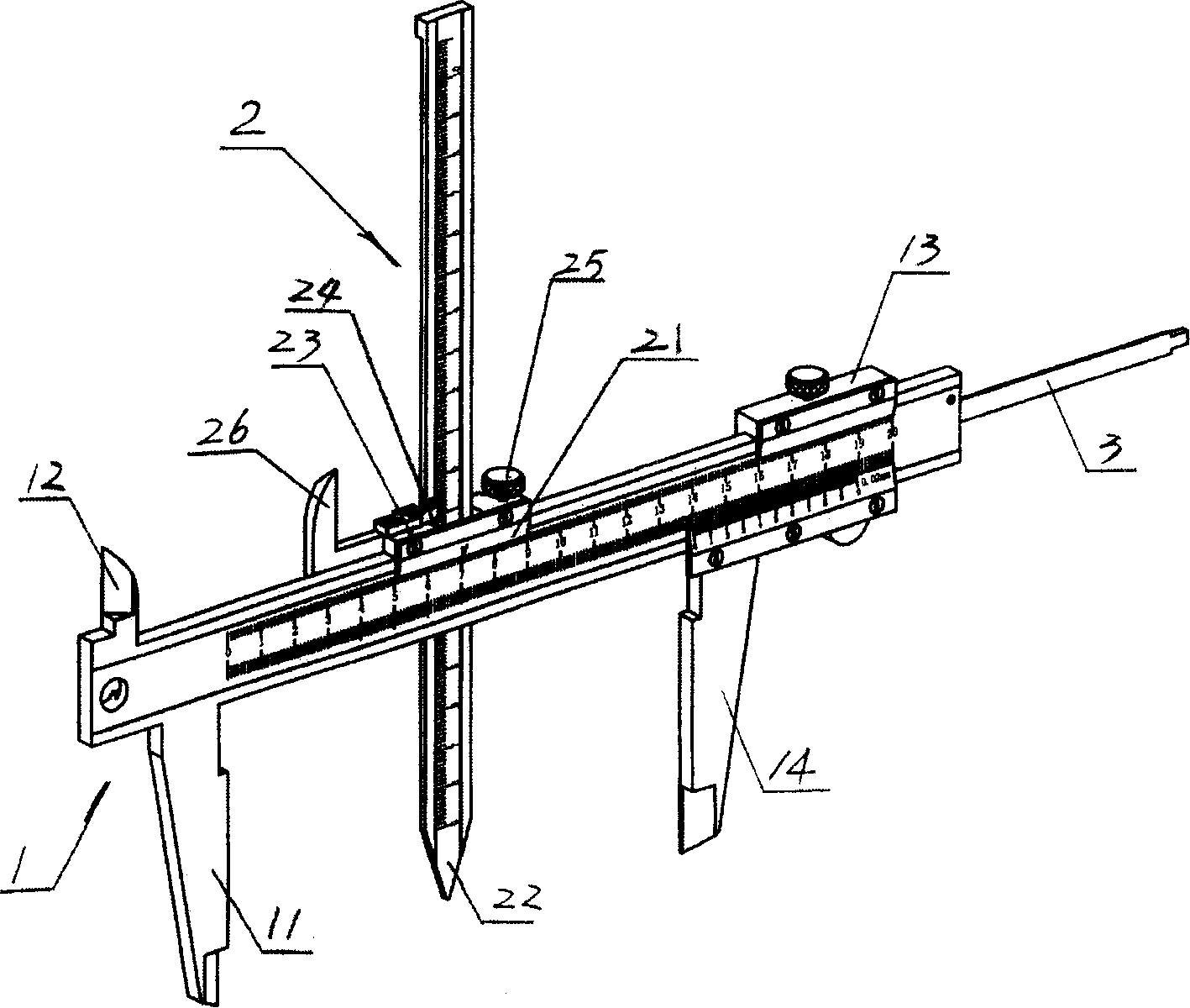 Multifunctional calipers