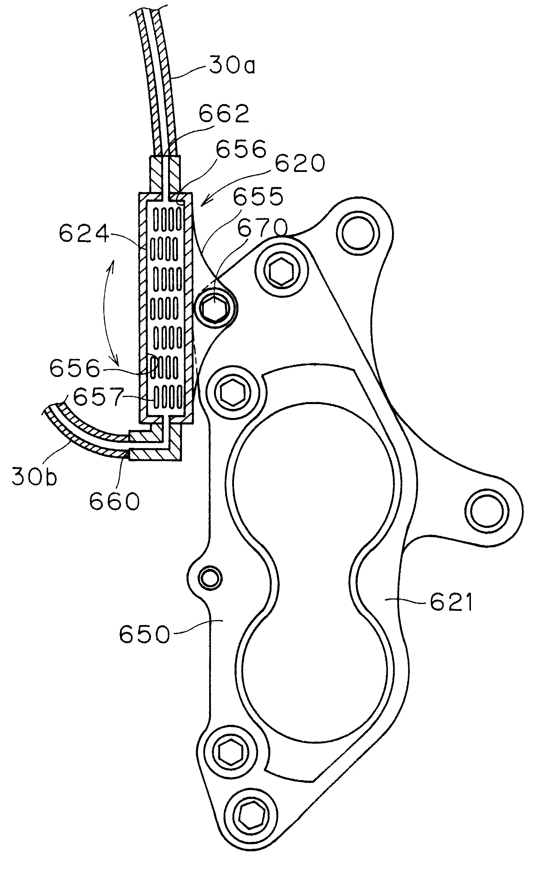 Detachable fluid cooling system for bicycle disc brake