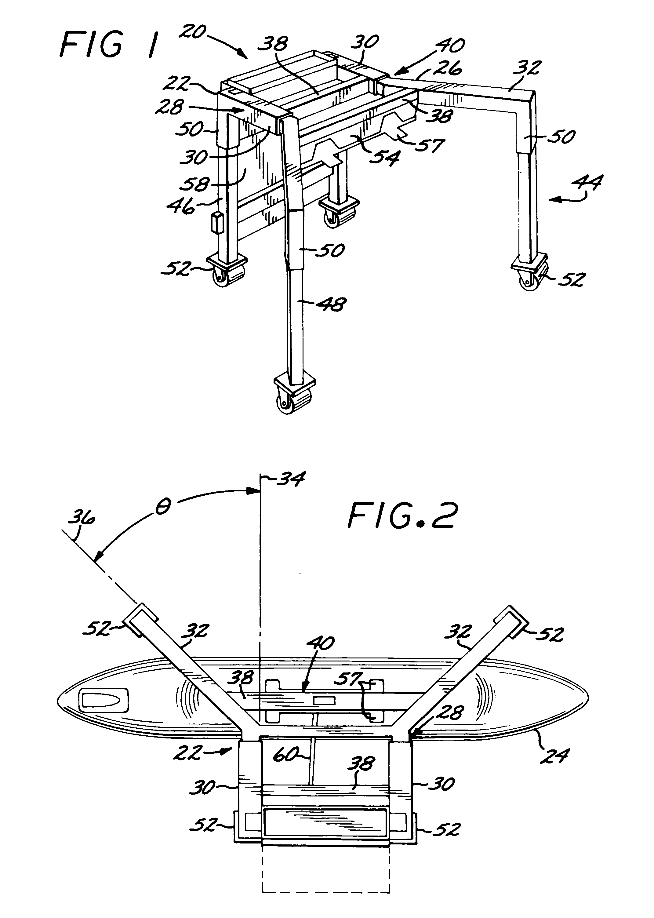 Support structure with Y-shaped support stand