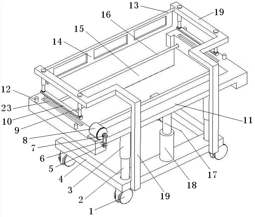 Automatic bed-transfer stretcher