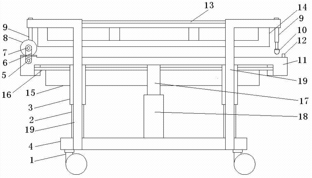 Automatic bed-transfer stretcher