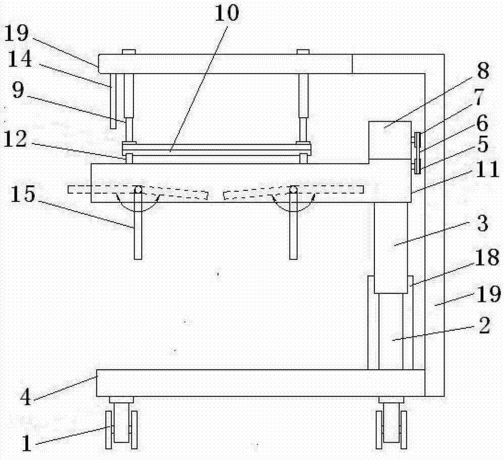 Automatic bed-transfer stretcher