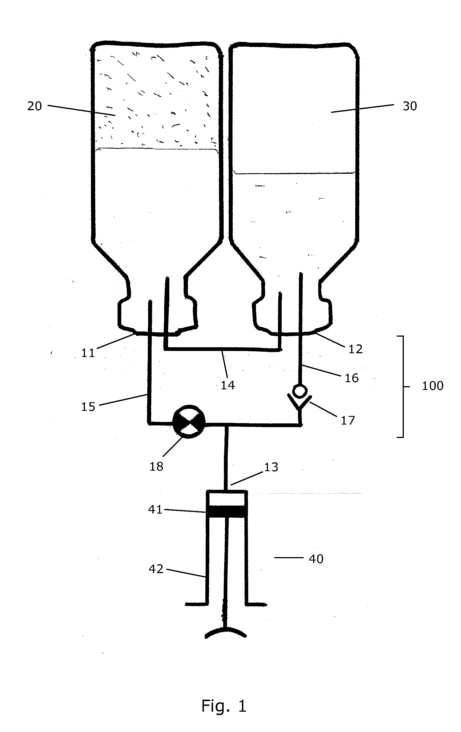 Transfer System for Forming a Drug Solution from a Lyophilized Drug