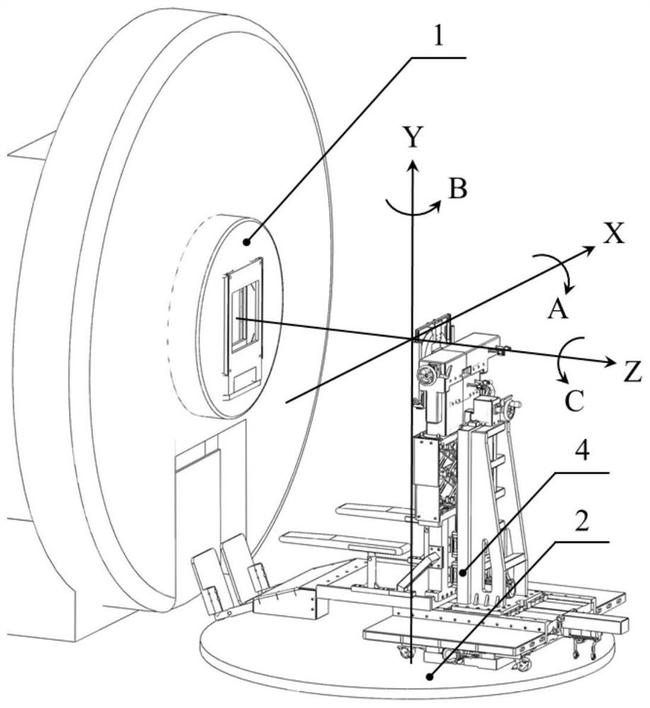 Proton radiotherapy chair for realizing sitting posture radiotherapy in fixed beam treatment room