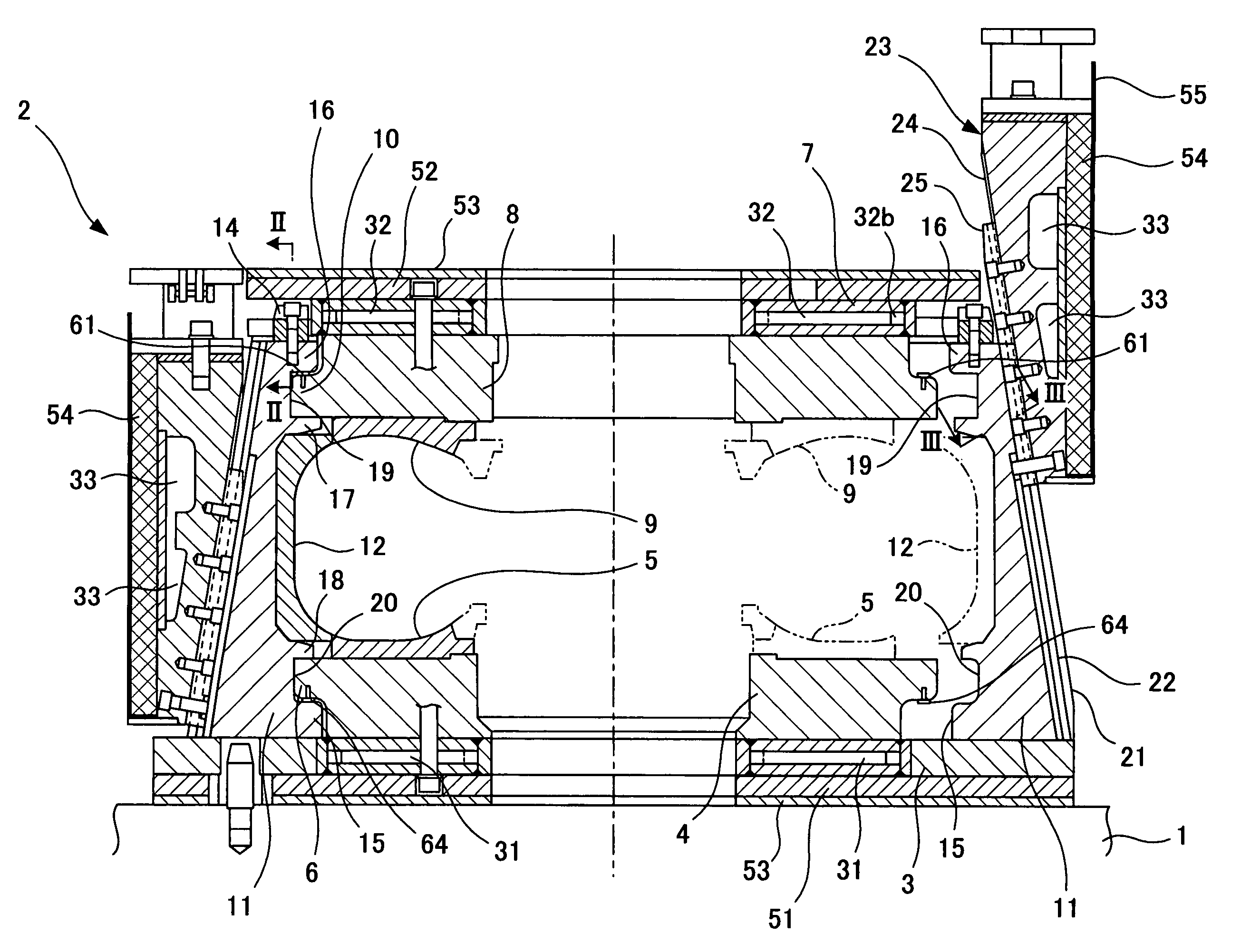 Tire vulcanizing apparatus