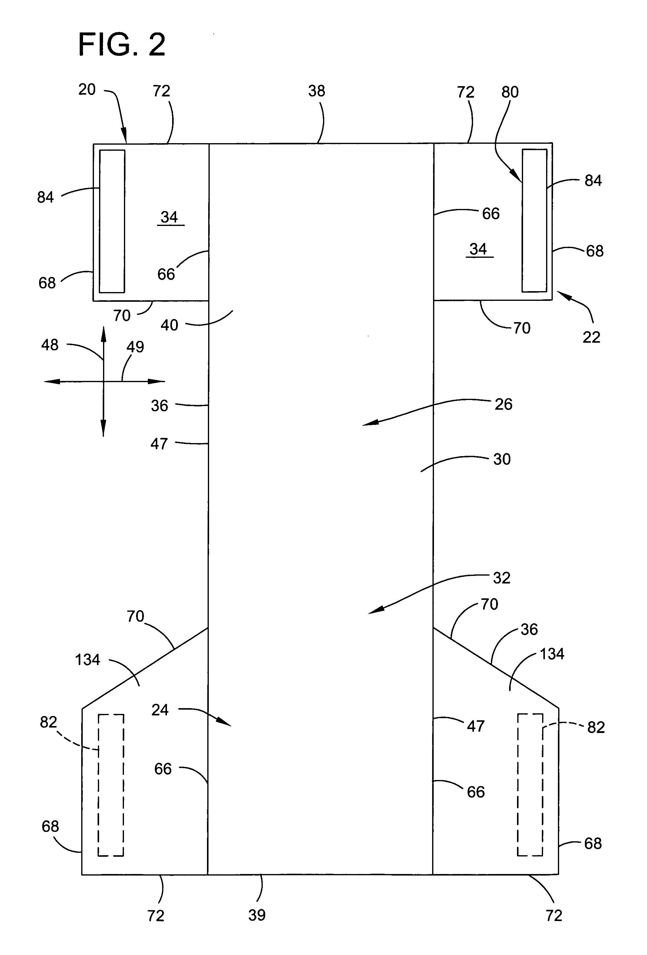 Absorbent article having an absorbent structure secured to a stretchable component of the article