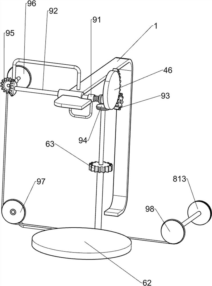 Automatic collecting and replacing device for municipal round manhole covers