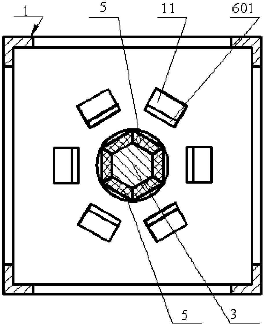 Multidimensional vibration energy collector capable of realizing non-contact excitement