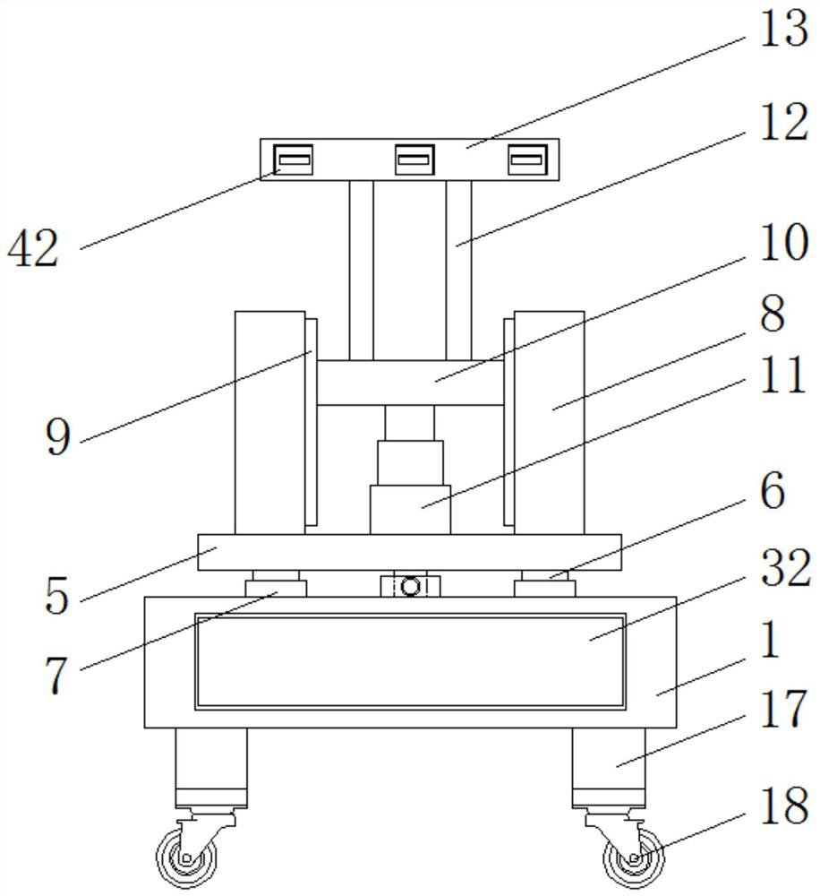 On-site testing device for performance of building envelope components