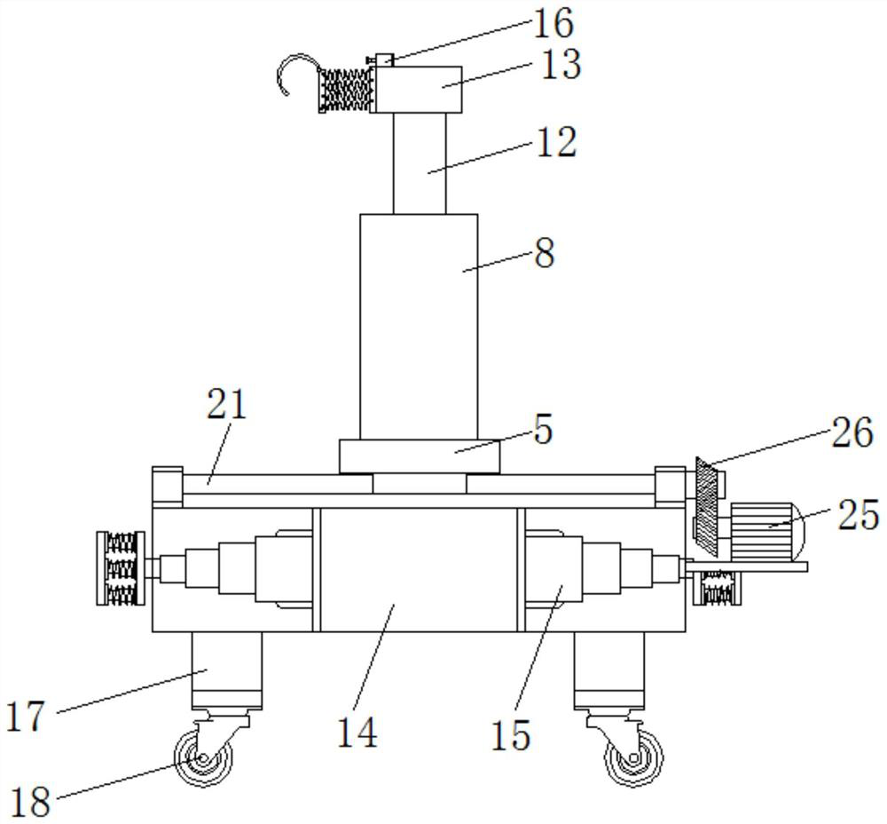 On-site testing device for performance of building envelope components