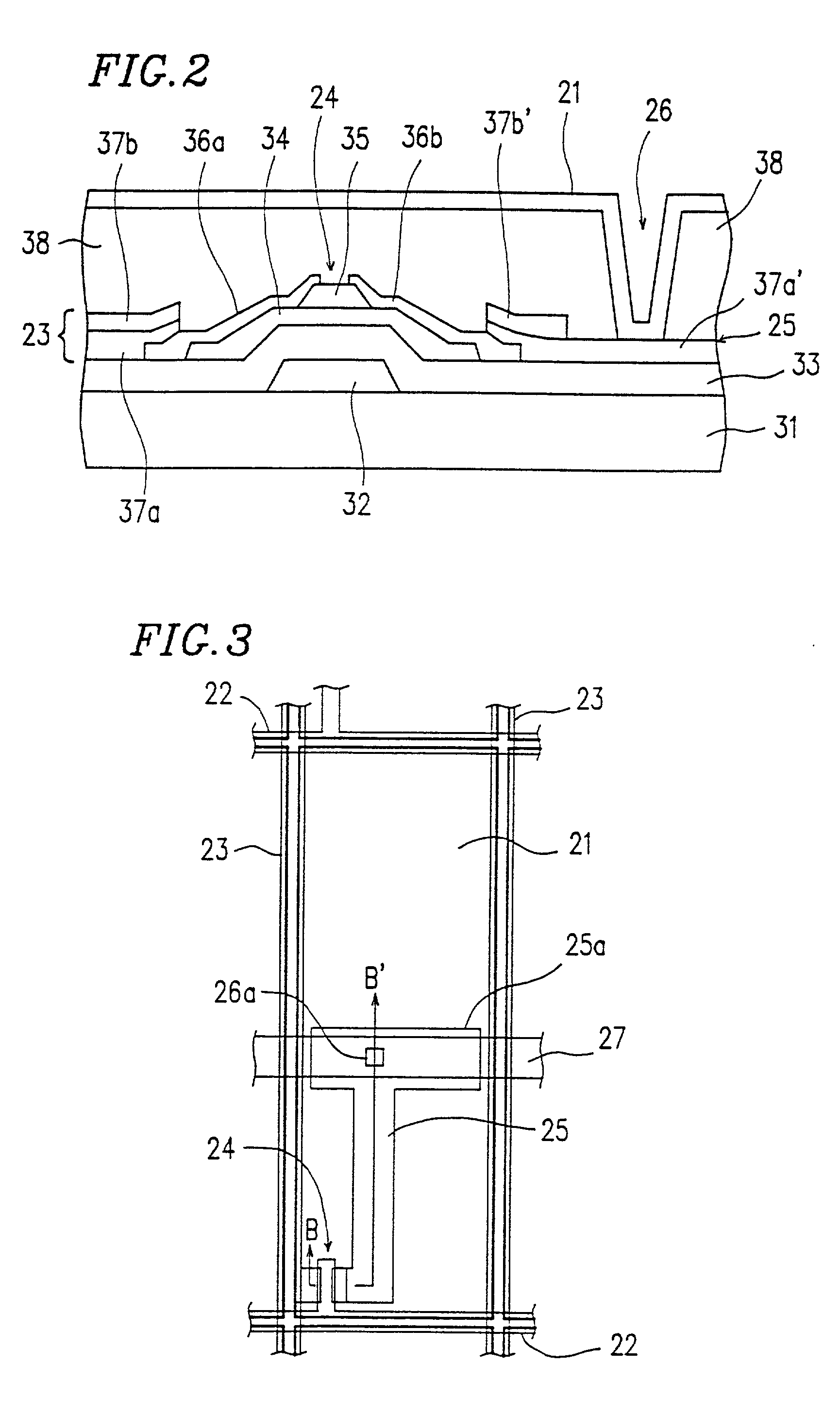 Transmission type liquid crystal display having an organic interlayer elements film between pixel electrodes and switching