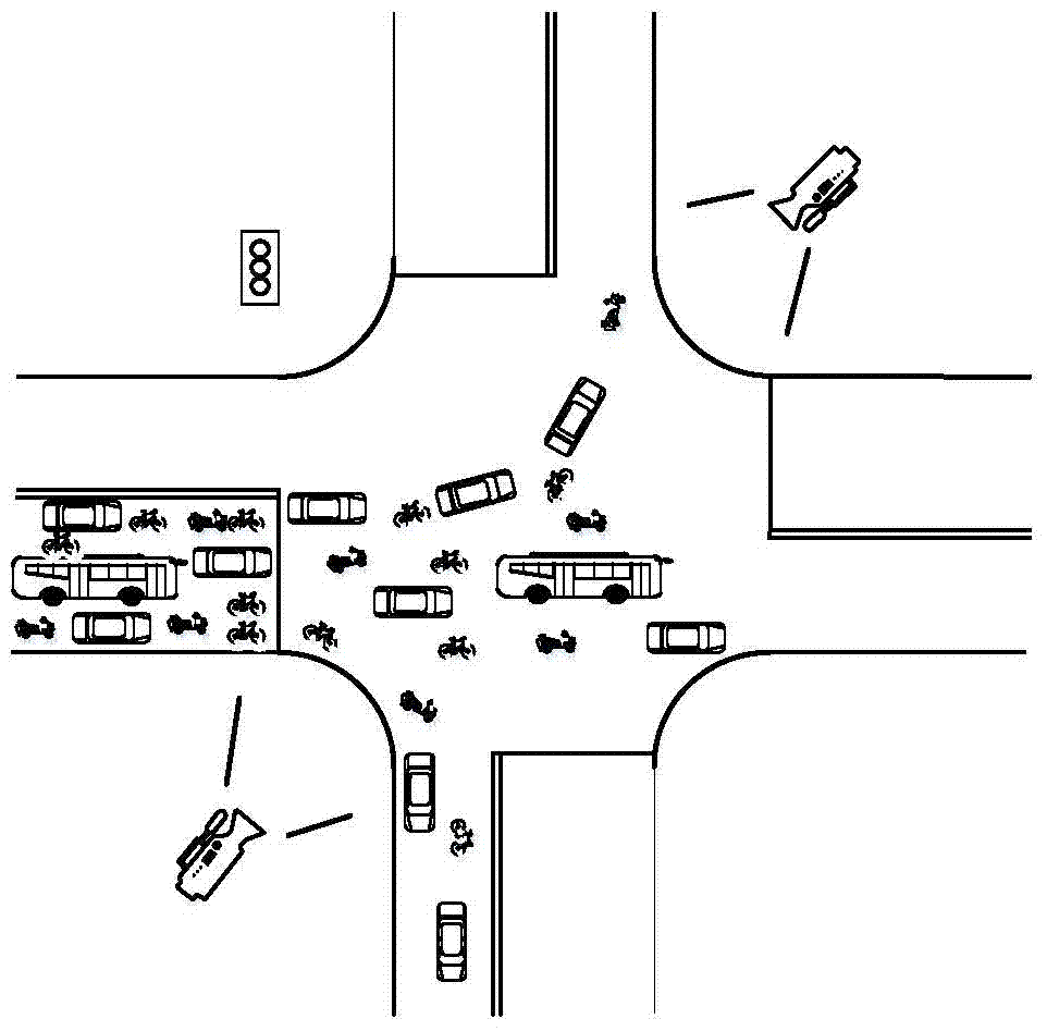 An Optimal Control Method for Intersection Signals in Heterogeneous Traffic States