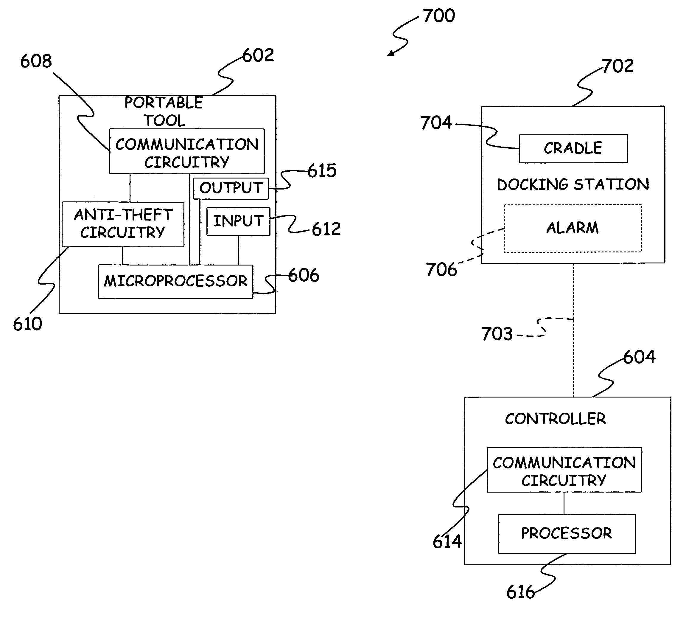 Theft prevention device for automotive vehicle service centers