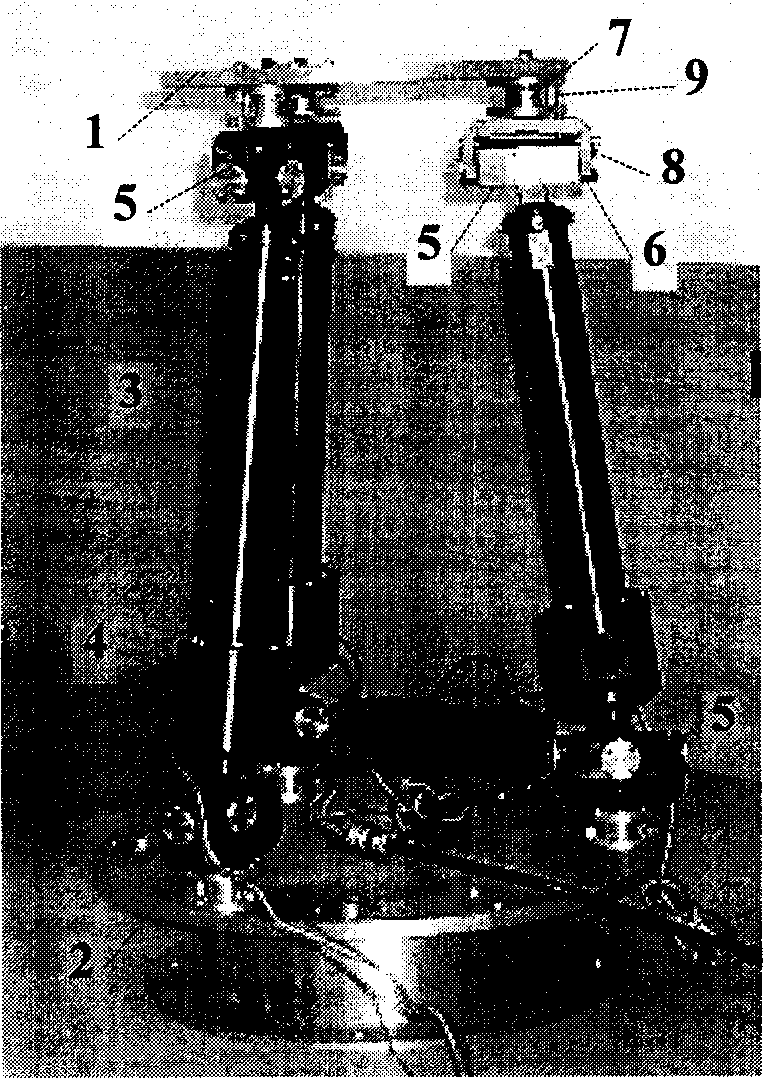 Adjustable 3,4,5-SPS type parallel mechanism experiment bench