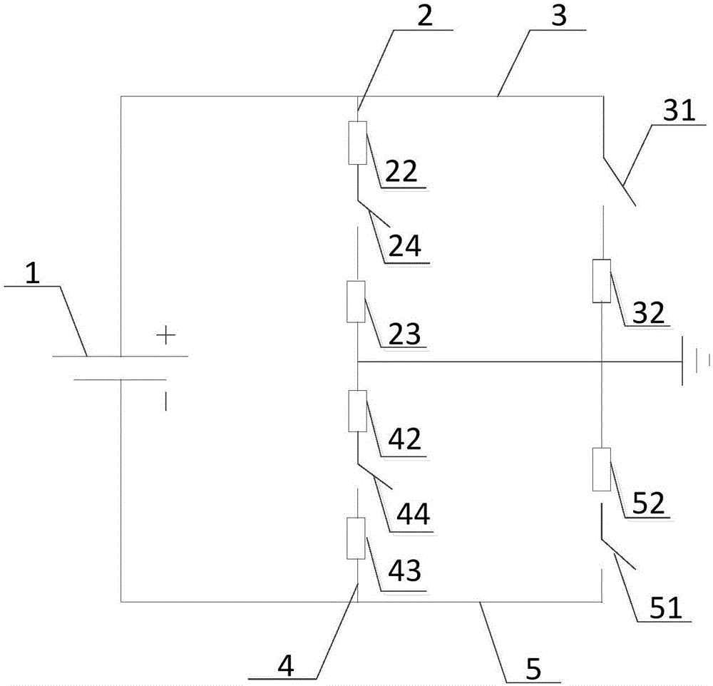 Insulation resistance detection circuit and method