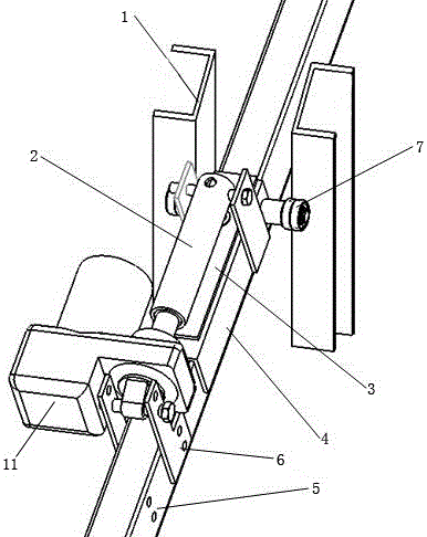 Electric limit adjusting mechanism for iron pan polishing robot