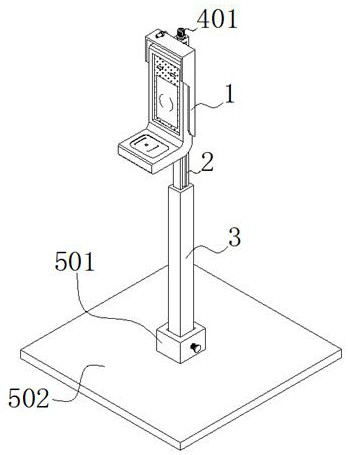 Face recognition equipment convenient to adjust for campus payment