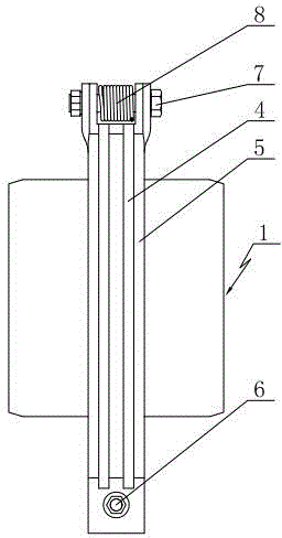 Deepwater pressure-proof circular-opening flange butt-joint deadlock kickoff mechanism